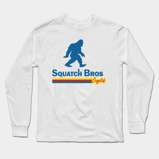 Squatch Bros Sasquatch Big Foot Coffee Cryptids Long Sleeve T-Shirt